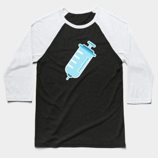 Blue Kawaii Vaccine | Vaccinated Baseball T-Shirt